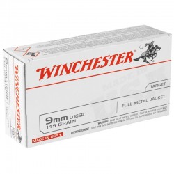 Winchester 9mm Luger 115gr FMJ